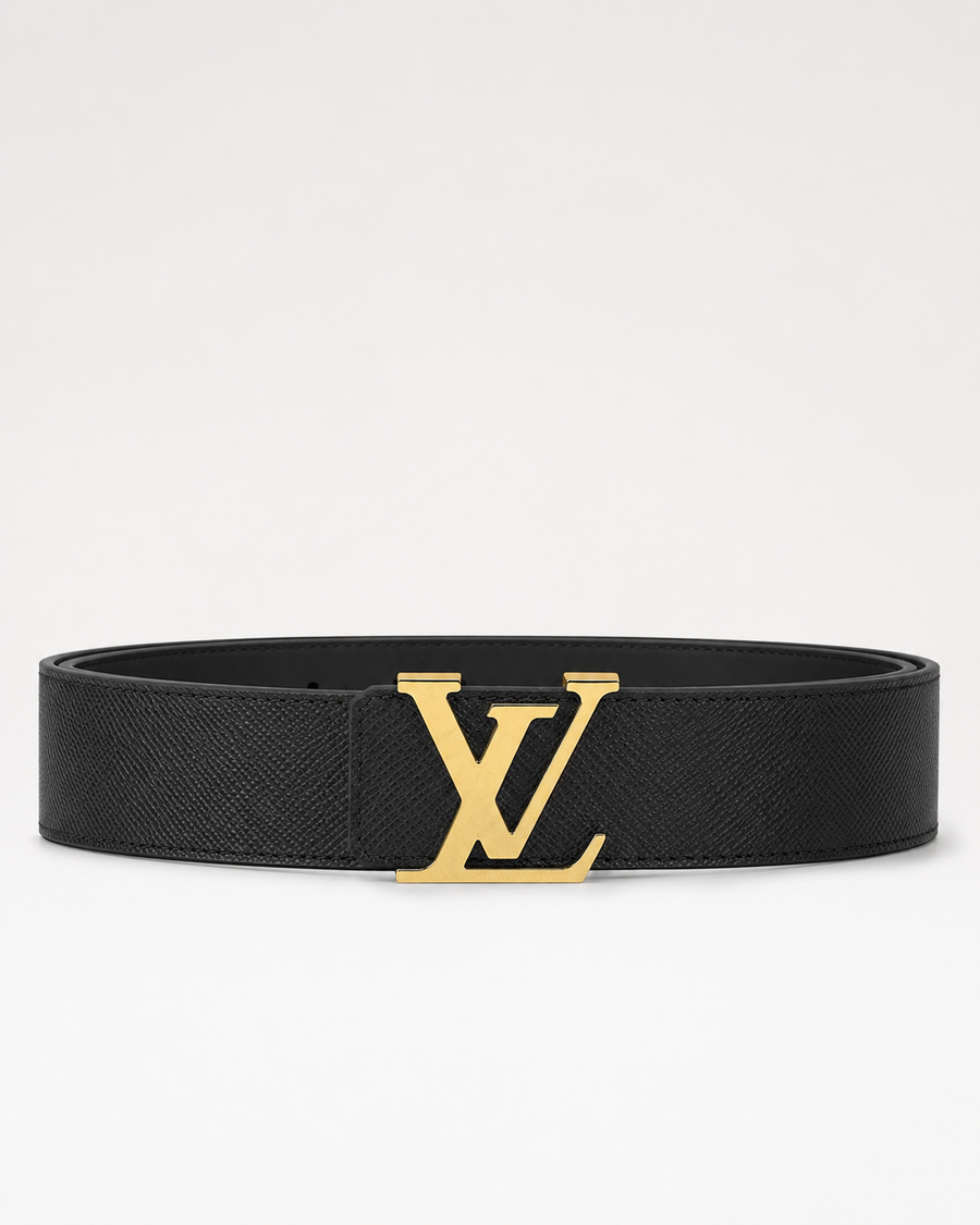 Black/ Gold-tone Reversible Gold-Tone Buckle Belt - Product image 1
