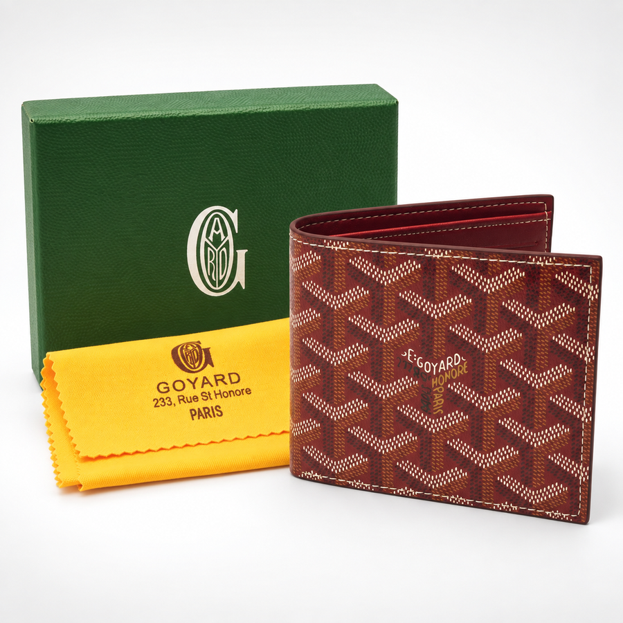 Brown Red Bifold Wallet - view 4