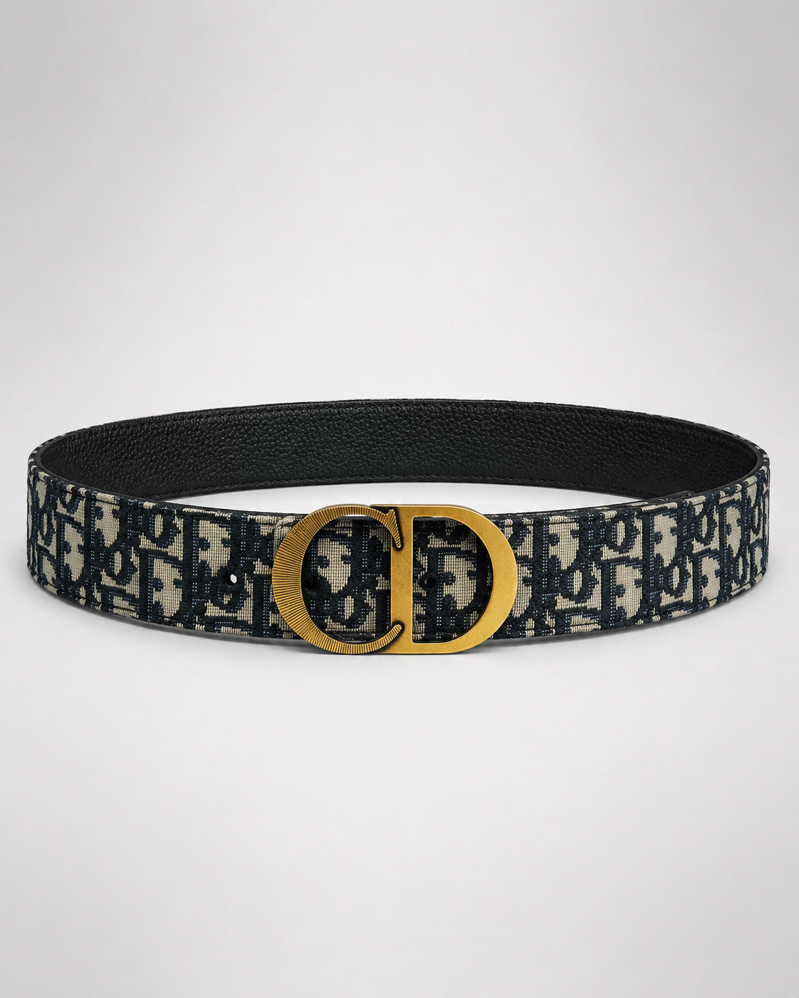 Navy blue/ Beige, with black inner surface Gold-Tone Buckle Belt - Product image 1