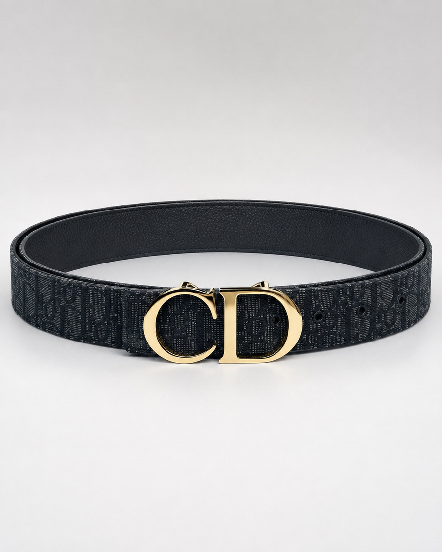 Black/ Gold Gold-Tone Buckle Belt - Product image 1