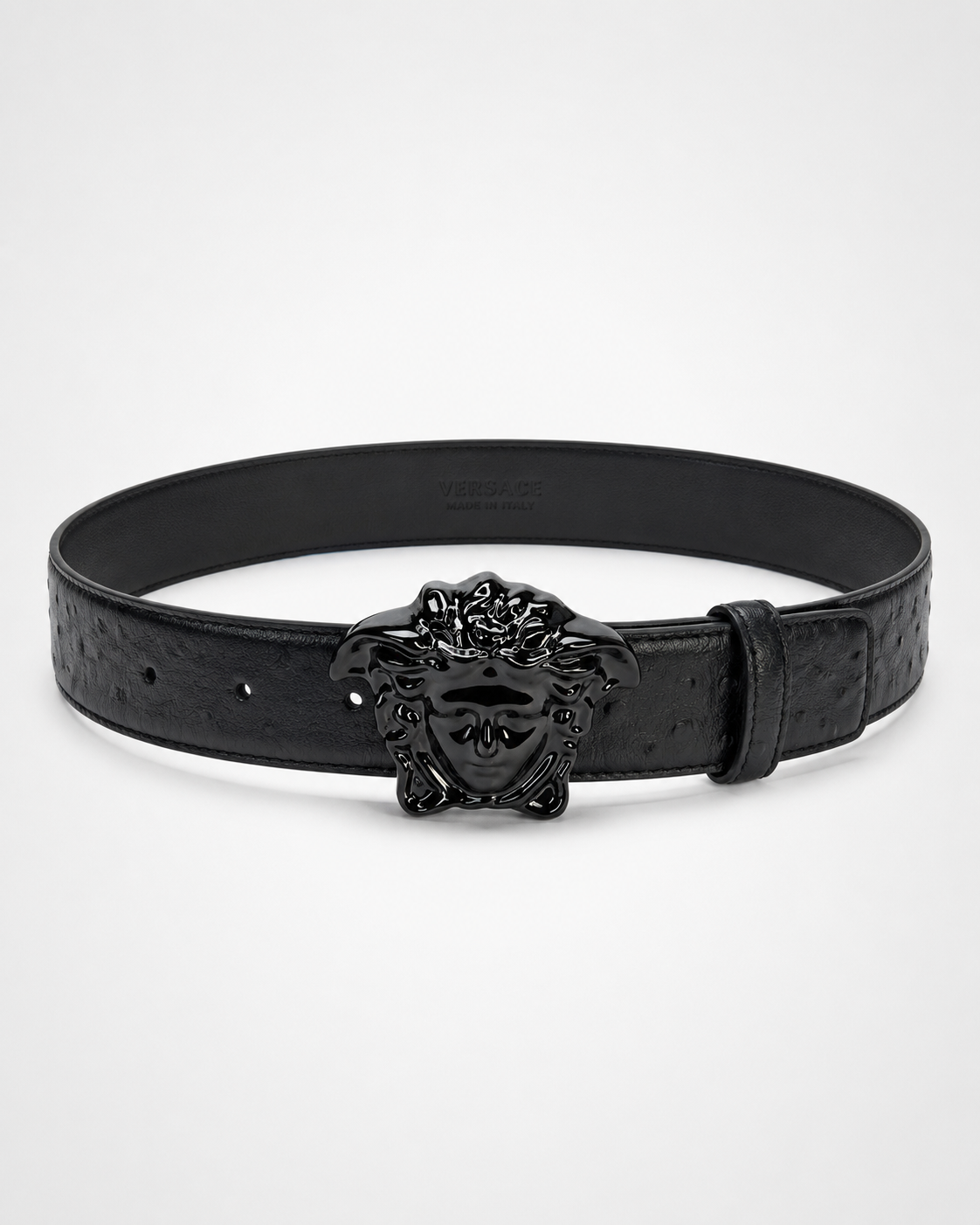 Black/ Black gunmetal Dark Metal Buckle Belt - Product image 1