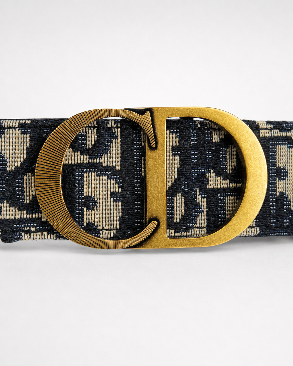 Navy blue/ Beige, with black inner surface Gold-Tone Buckle Belt - Product image 2