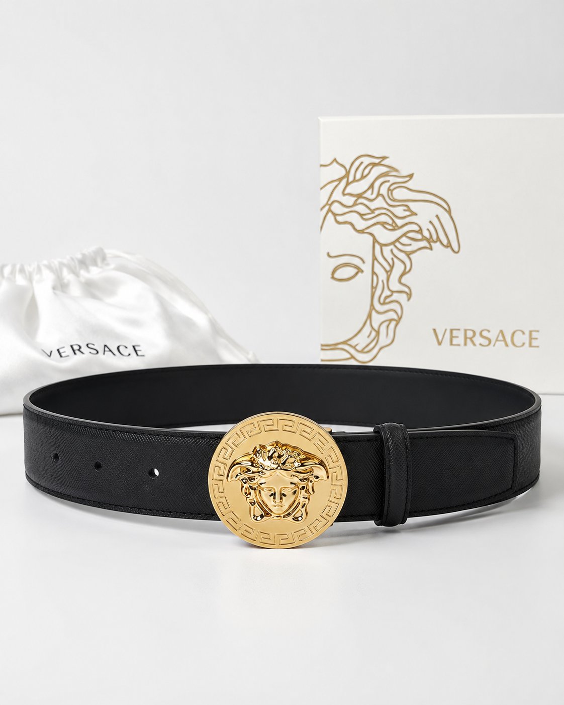 Black/ Gold Gold-Tone Buckle Belt - Product image 2