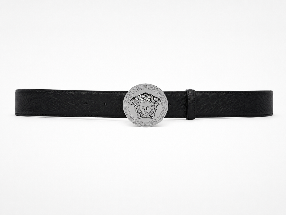 Black/ None observed Silver-Tone Buckle Belt - Product image 2