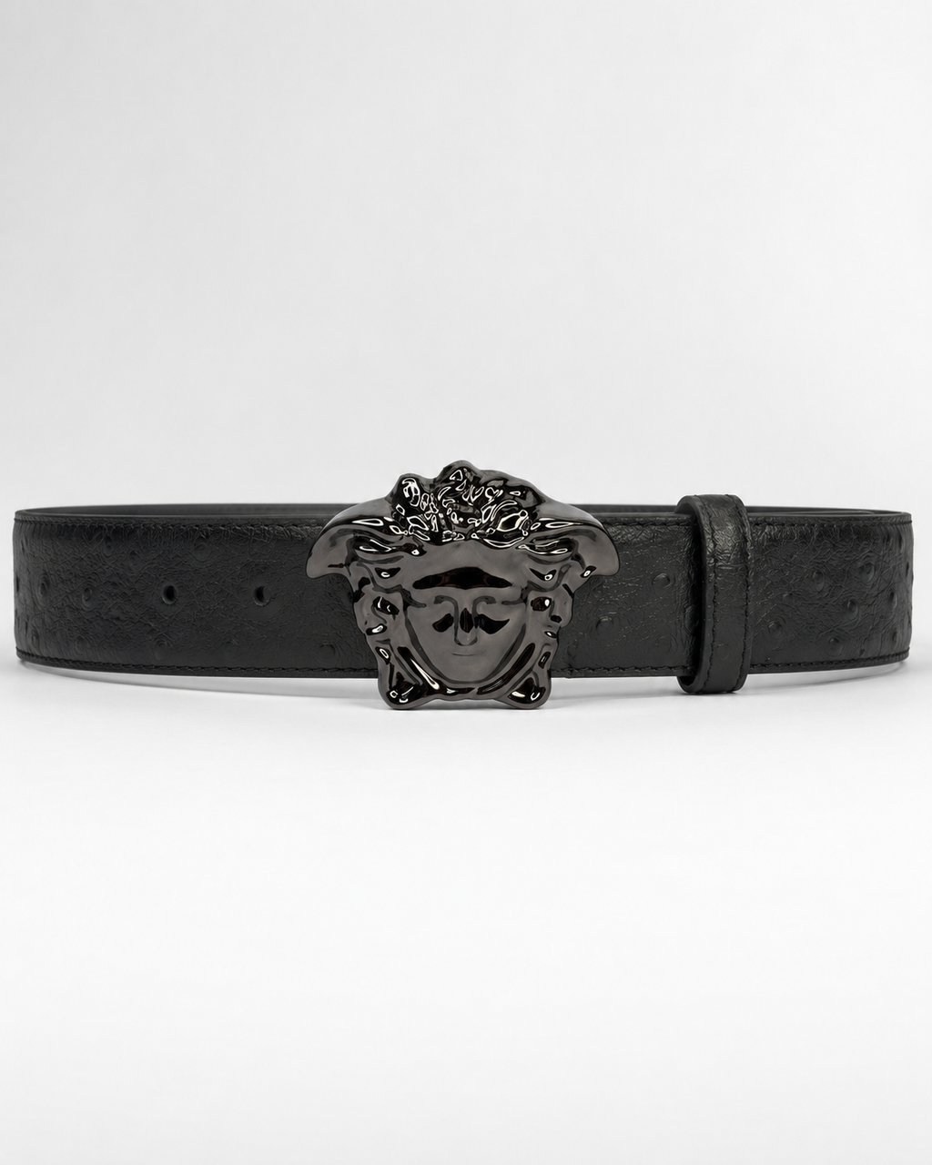 Black/ Black gunmetal Dark Metal Buckle Belt - Product image 2