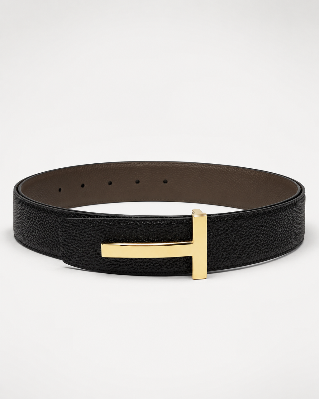 Black/ Brown Reversible Gold-Tone Buckle Belt - Product image 2
