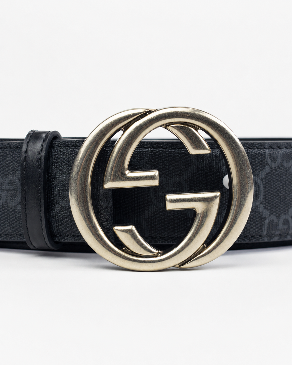 Black/ Silver-tone Silver-Tone Buckle Belt - Product image 3