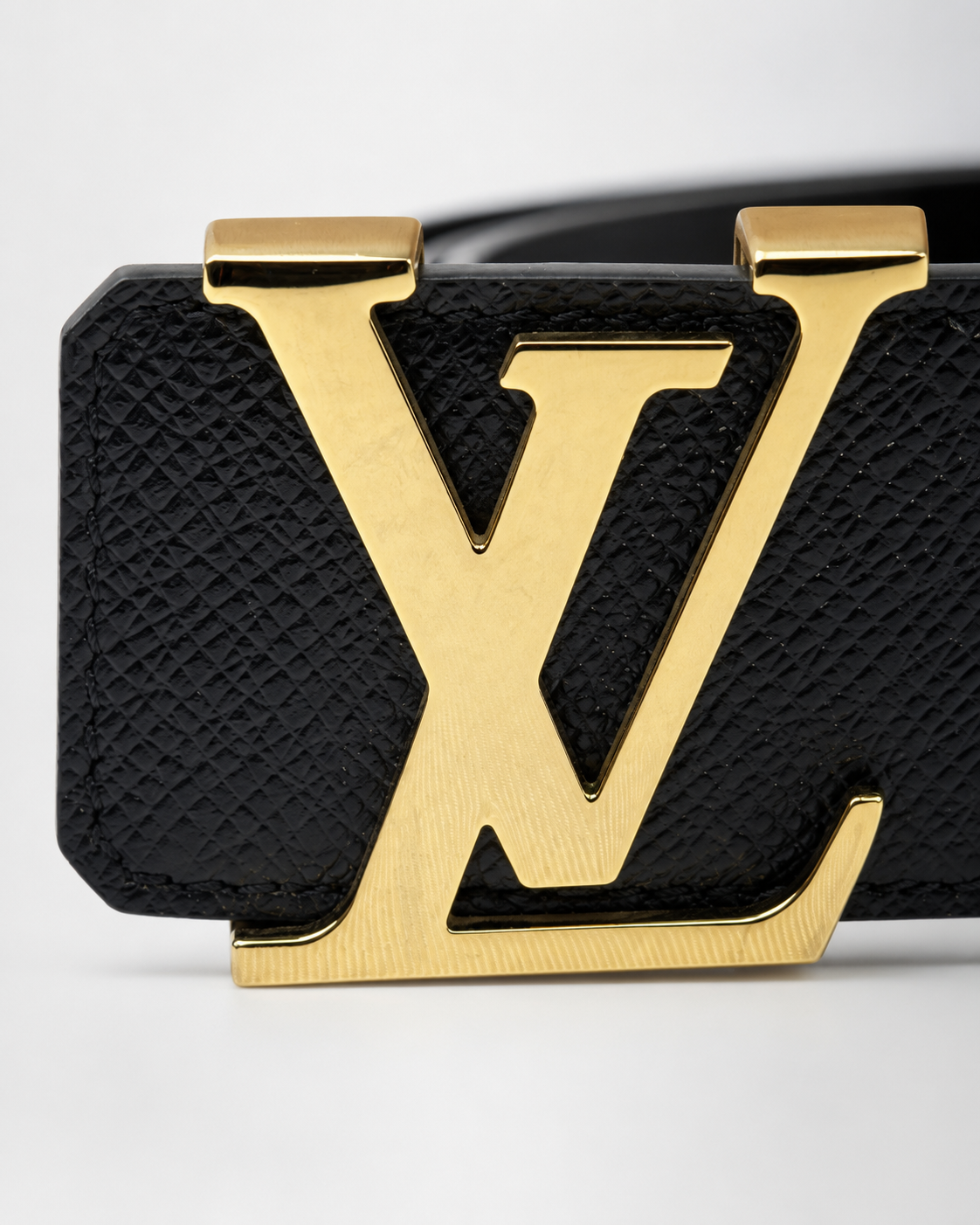 Black/ Gold-tone Reversible Gold-Tone Buckle Belt - Product image 3