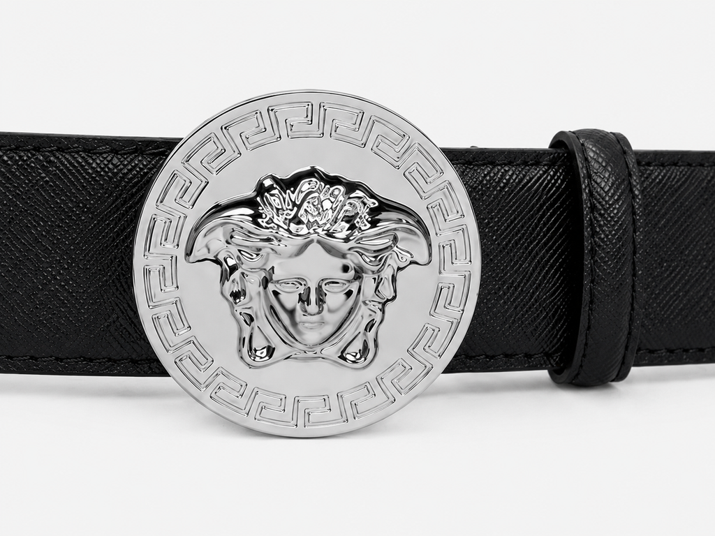Black/ None observed Silver-Tone Buckle Belt - Product image 3