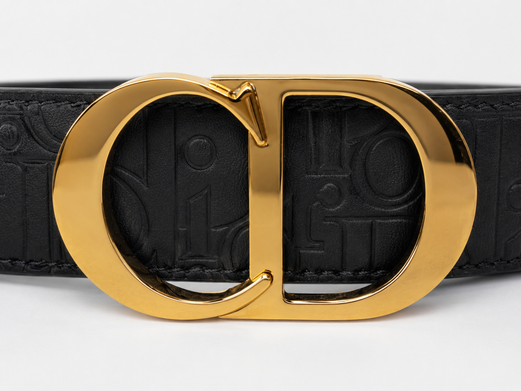 Black/ Gold Reversible Gold-Tone Buckle Belt - Product image 3