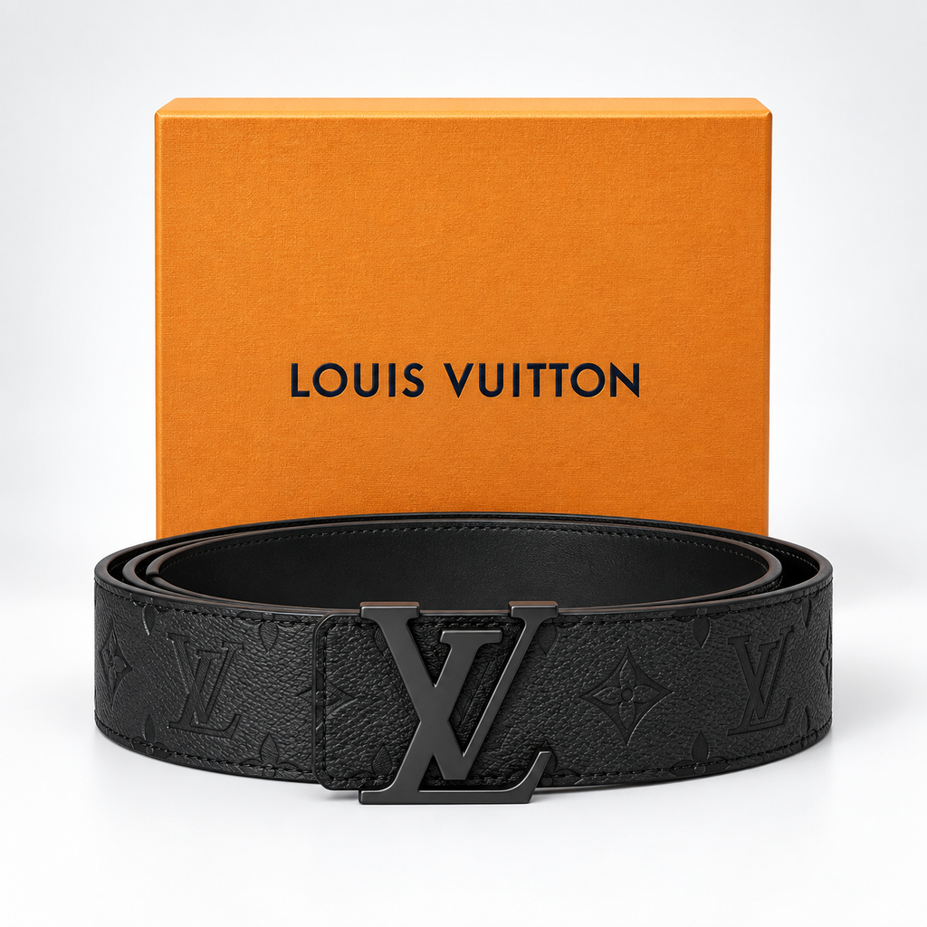 Black/ Silver-tone/ dark gunmetal Reversible Silver-Tone Buckle Belt - Product image 3
