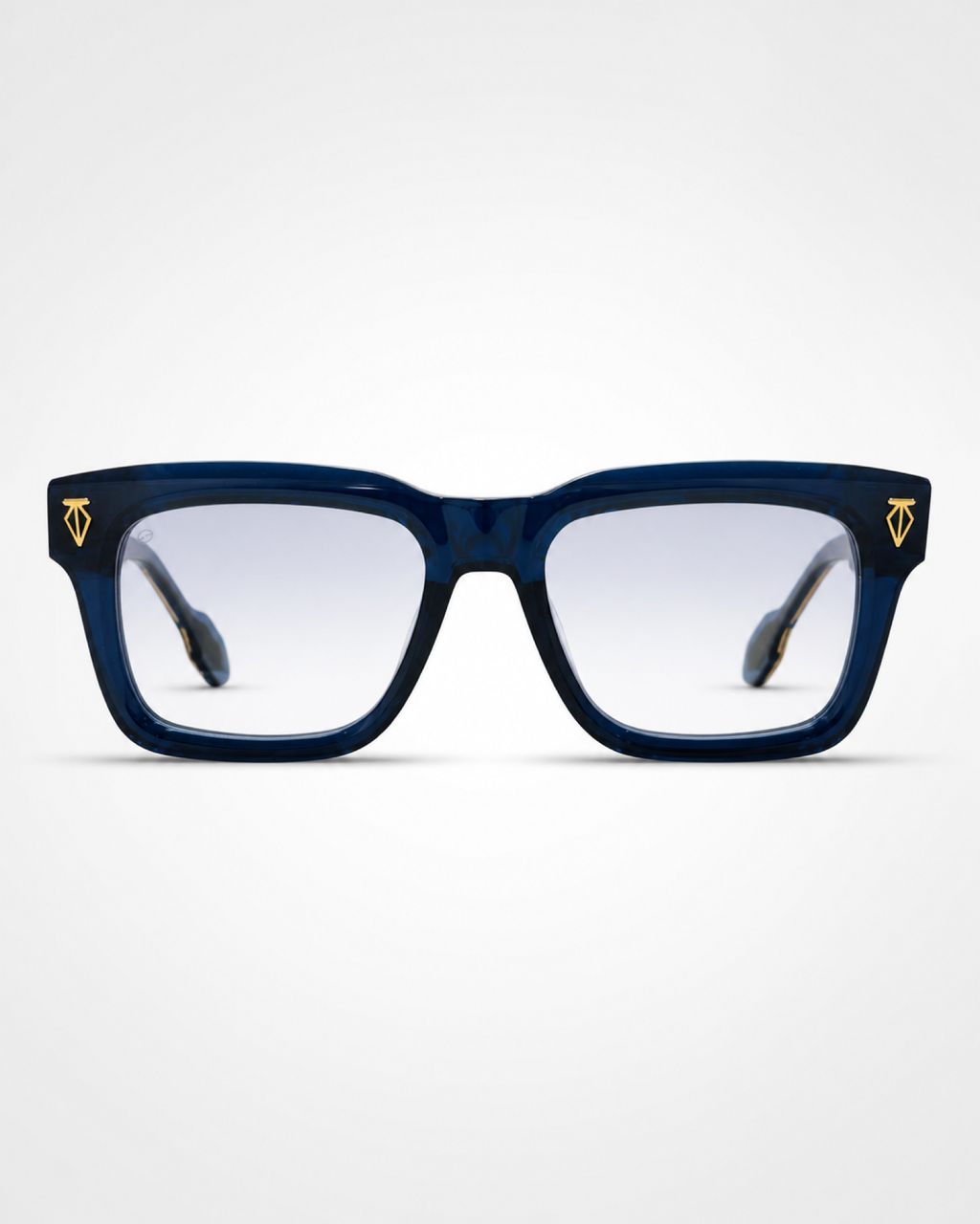 TH Navy Blue Clear-Tint Square Sunglasses