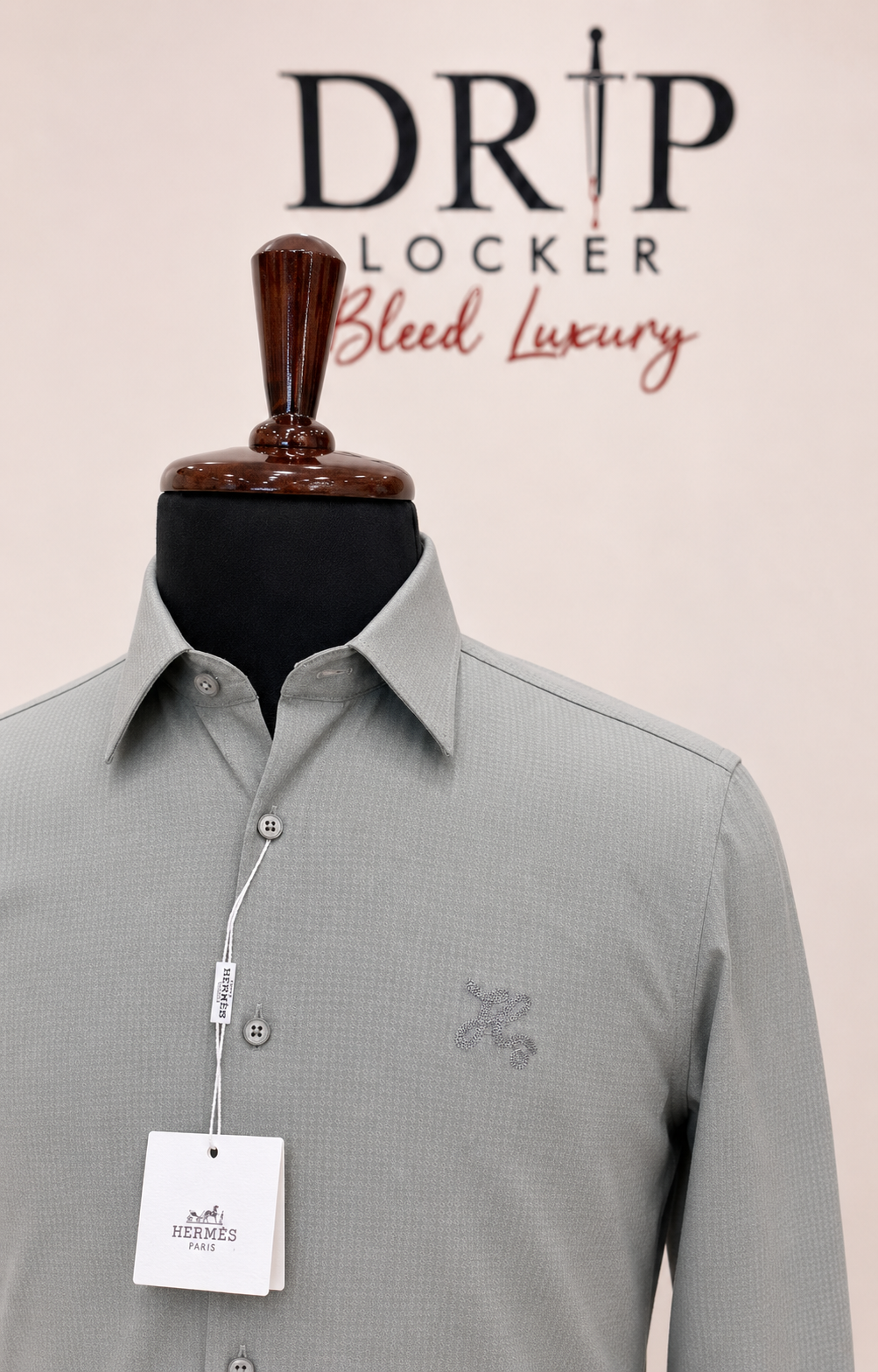 Men’s Sage Grey Textured Shirt - 046E25E0 3EEC 4F15 B85F 2DD0ECC1F721