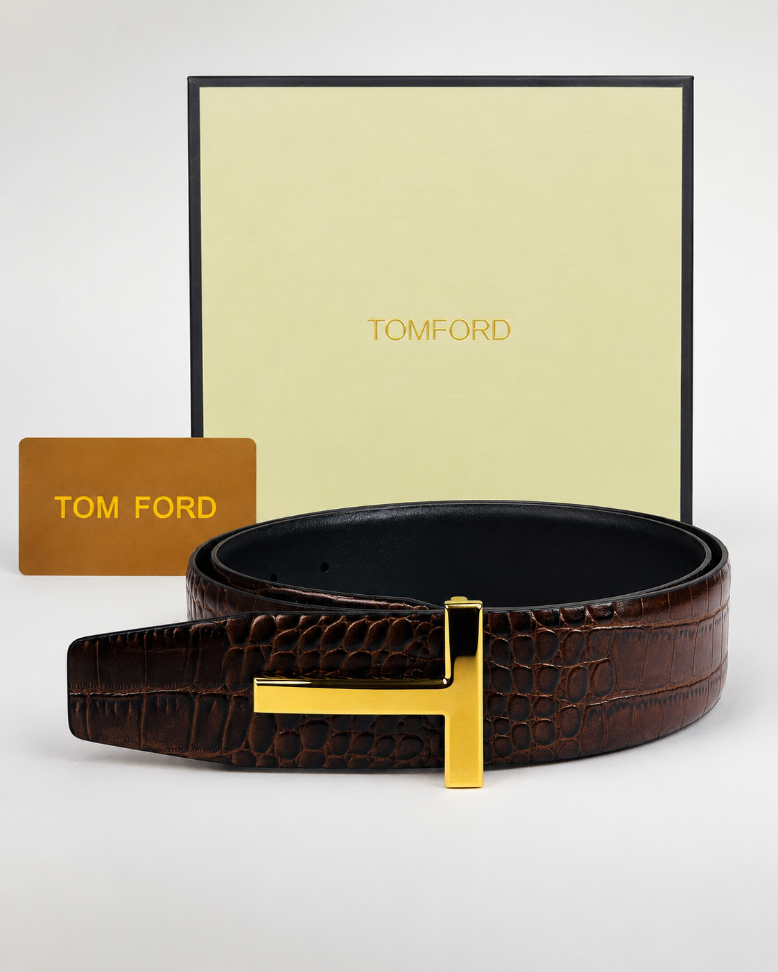 Brown/ Black Reversible Gold-Tone Buckle Belt - Product image 4