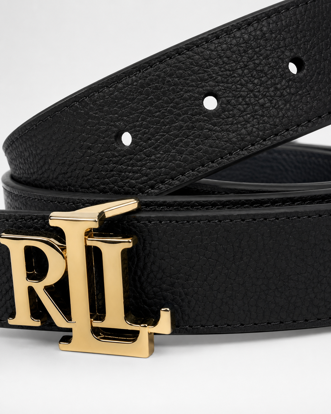 Black/ Blue Reversible Gold-Tone Buckle Belt - Product image 4