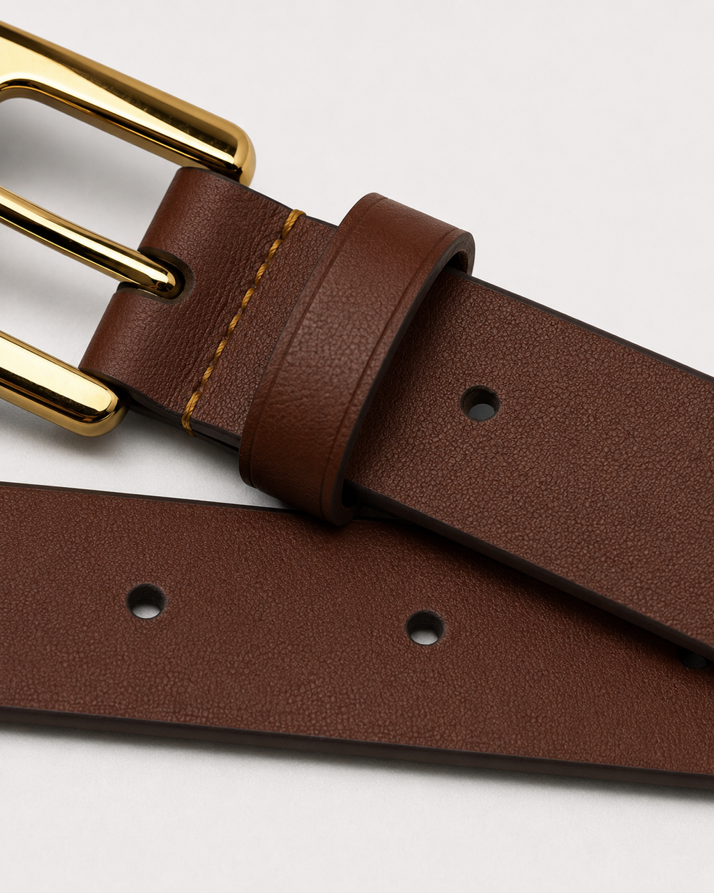Brown/ Gold Gold-Tone Buckle Belt - Product image 4