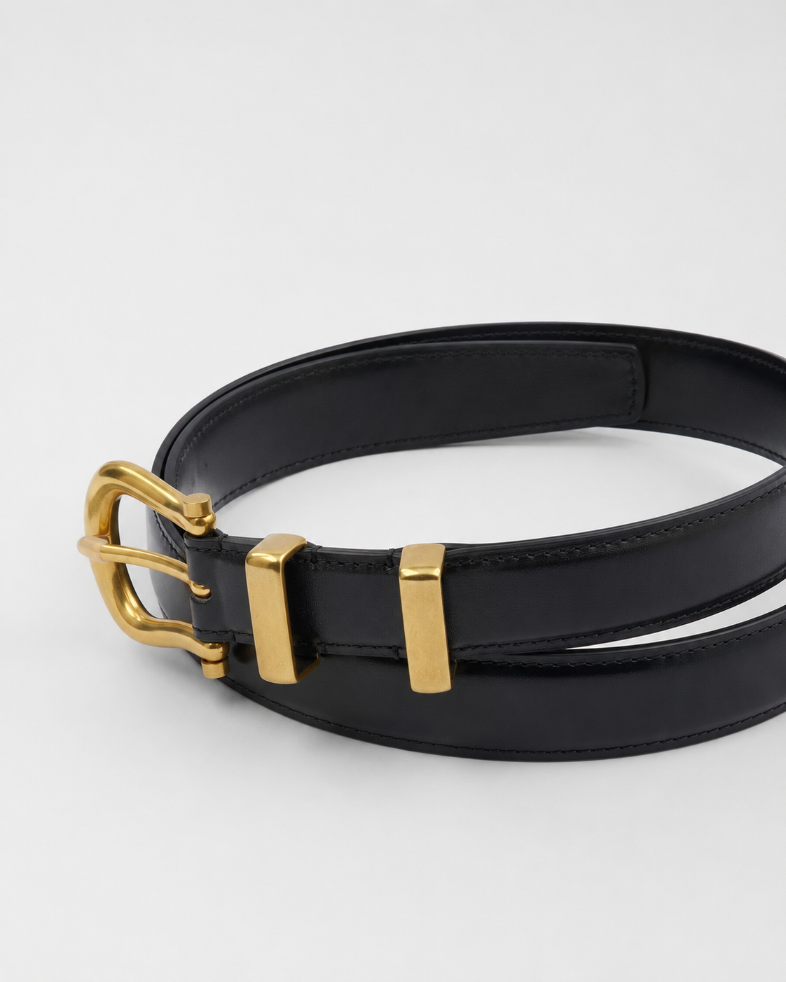 Black/ Gold Gold-Tone Buckle Belt - Product image 5