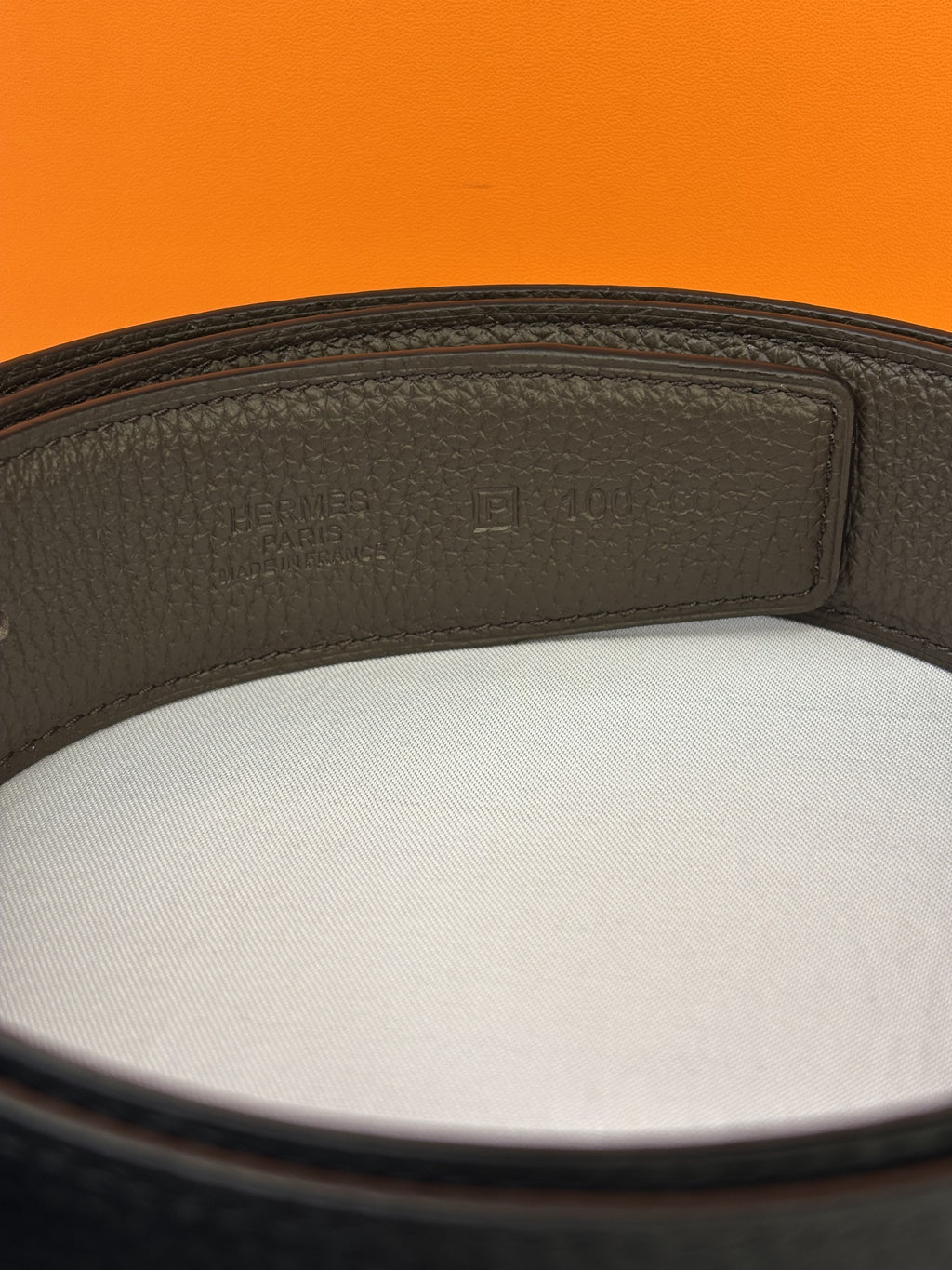 Black/ Dark brown interior/edge Silver-Tone Buckle Belt - Product image 5