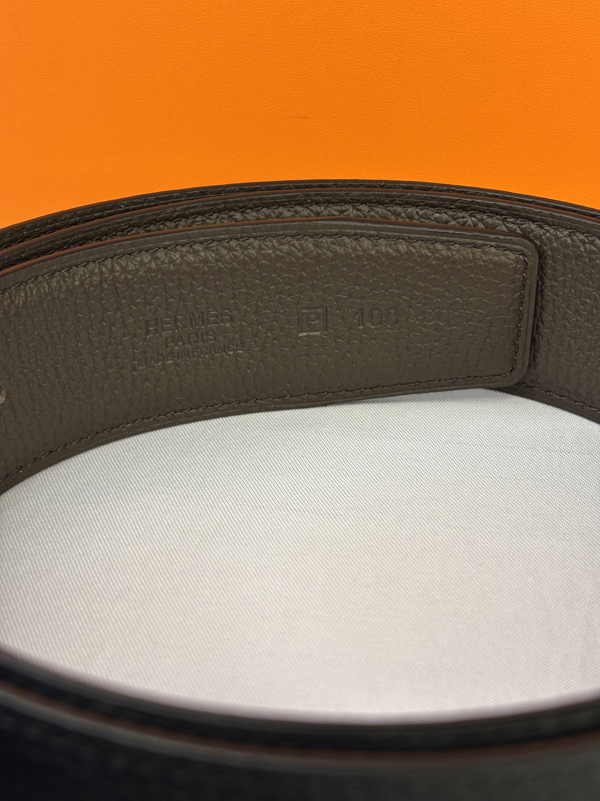 Black/ Dark brown interior/edge Silver-Tone Buckle Belt - Product image 5