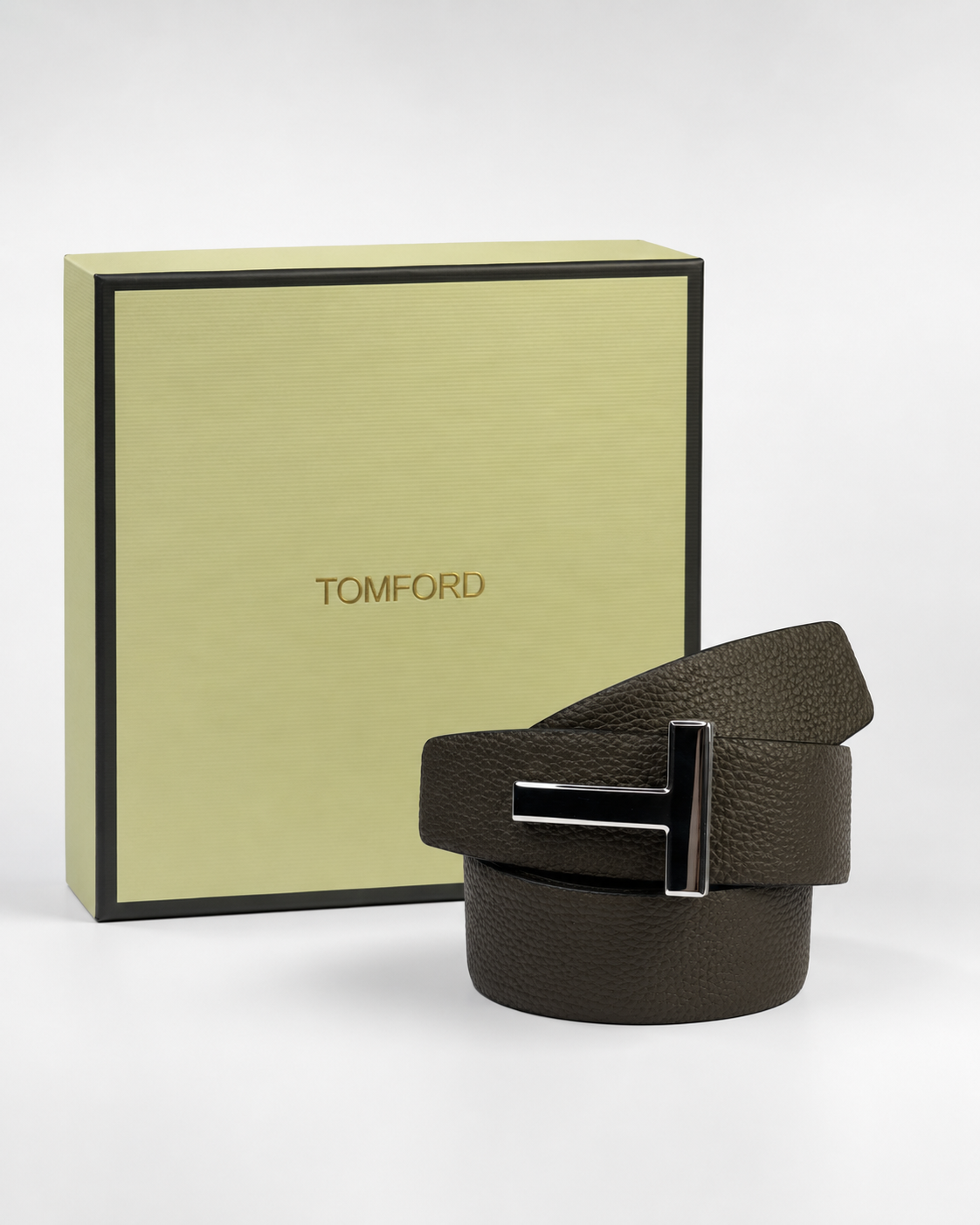 Dark brown/ Black Reversible Silver-Tone Buckle Belt - Product image 5