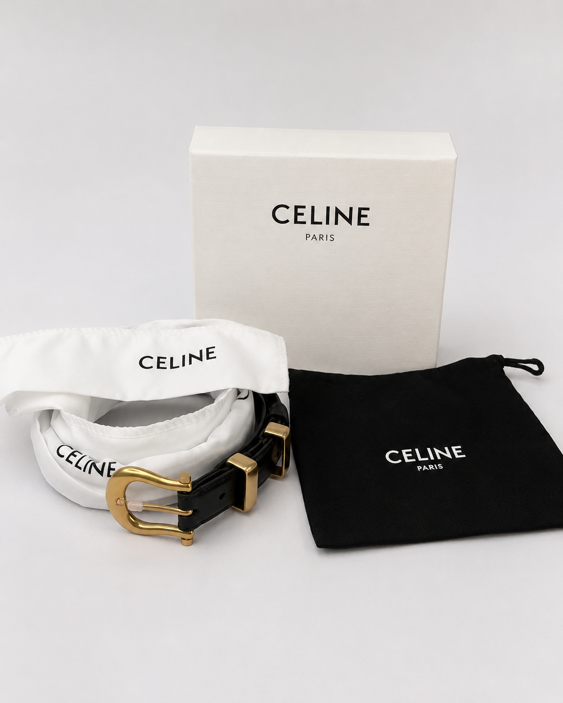 Black/ Gold Gold-Tone Buckle Belt - Product image 6