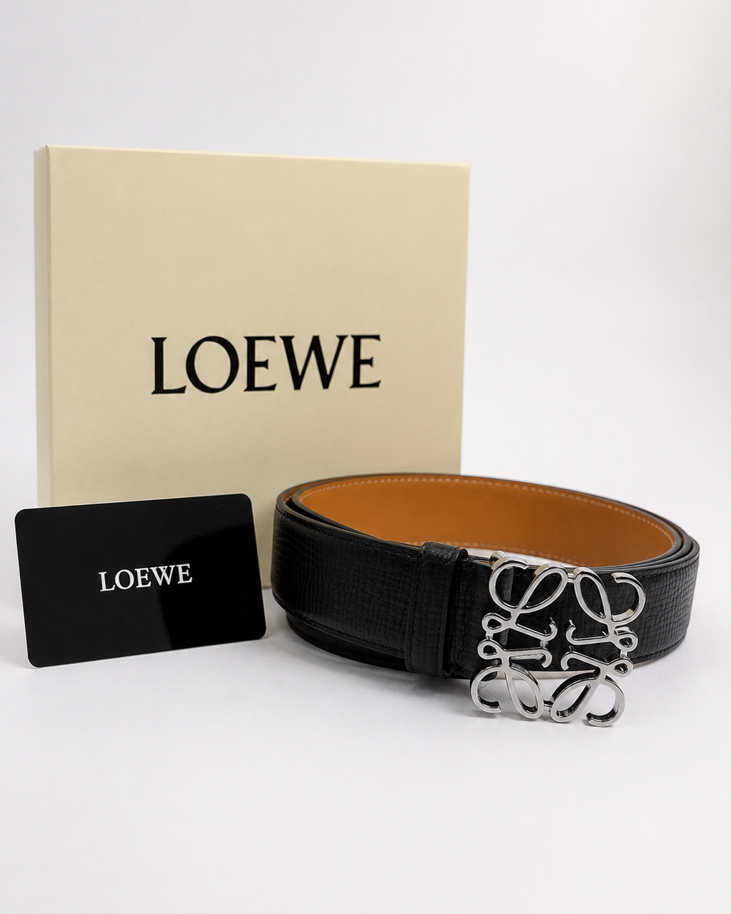 Black/ Tan/ brown Silver-Tone Buckle Belt - Product image 6