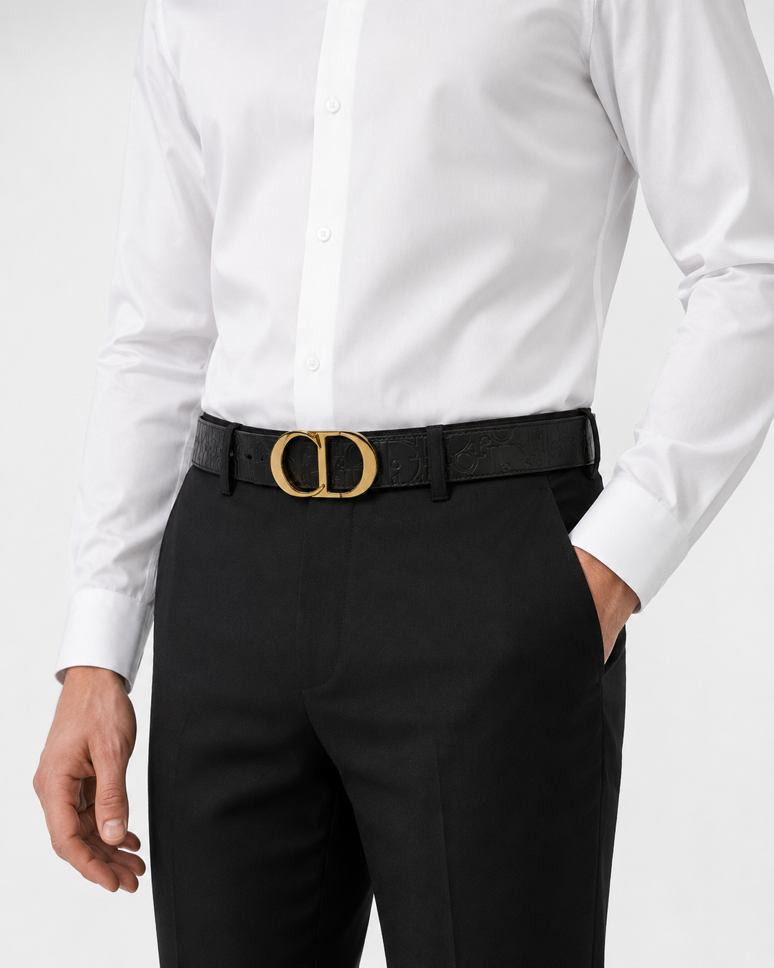Black/ Gold Reversible Gold-Tone Buckle Belt - Product image 7