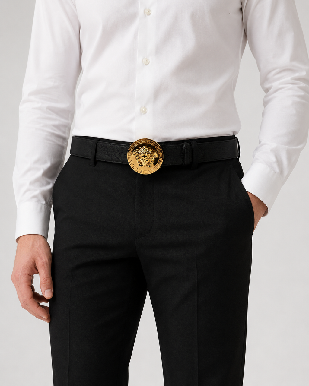 Black/ Gold Gold-Tone Buckle Belt - Product image 7