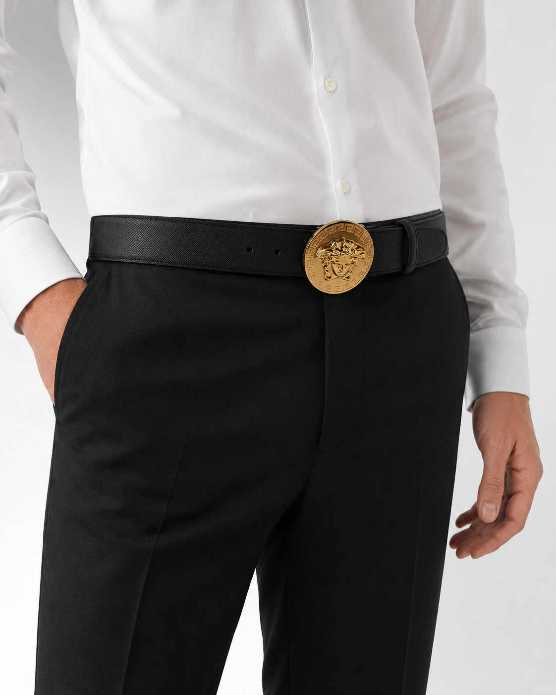 Black/ Gold Gold-Tone Buckle Belt - Product image 8