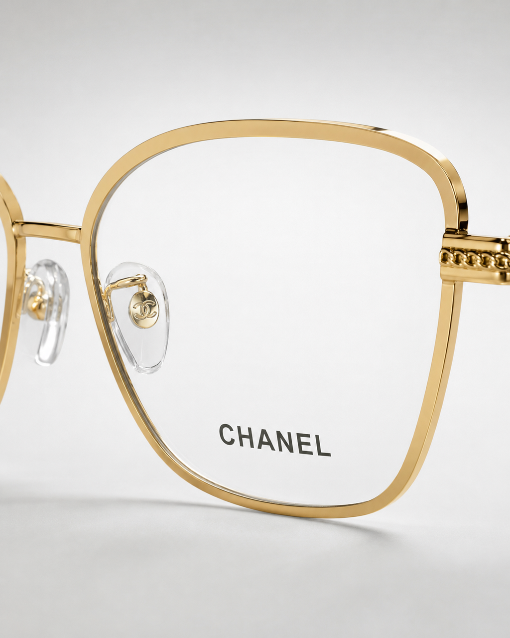 CC Gold Square Eyeglasses