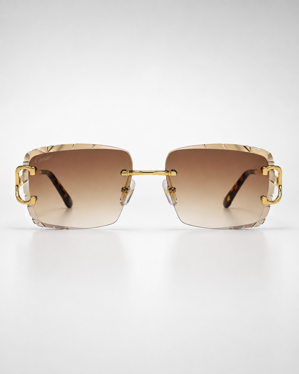 CR Signature C Rimless Faceted Sunglasses
