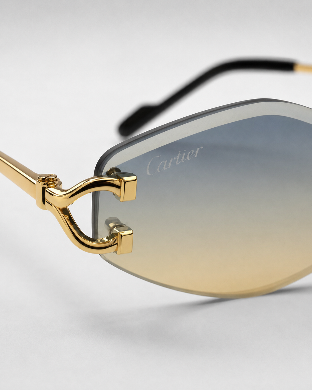 CR Skyfade Geometric C Rimless Sunglasses