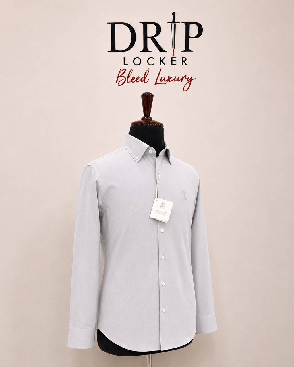 Men’s Light Grey Button-Down Shirt - C5B44568 5D47 44C3 A0B3 C3F8FACB350D