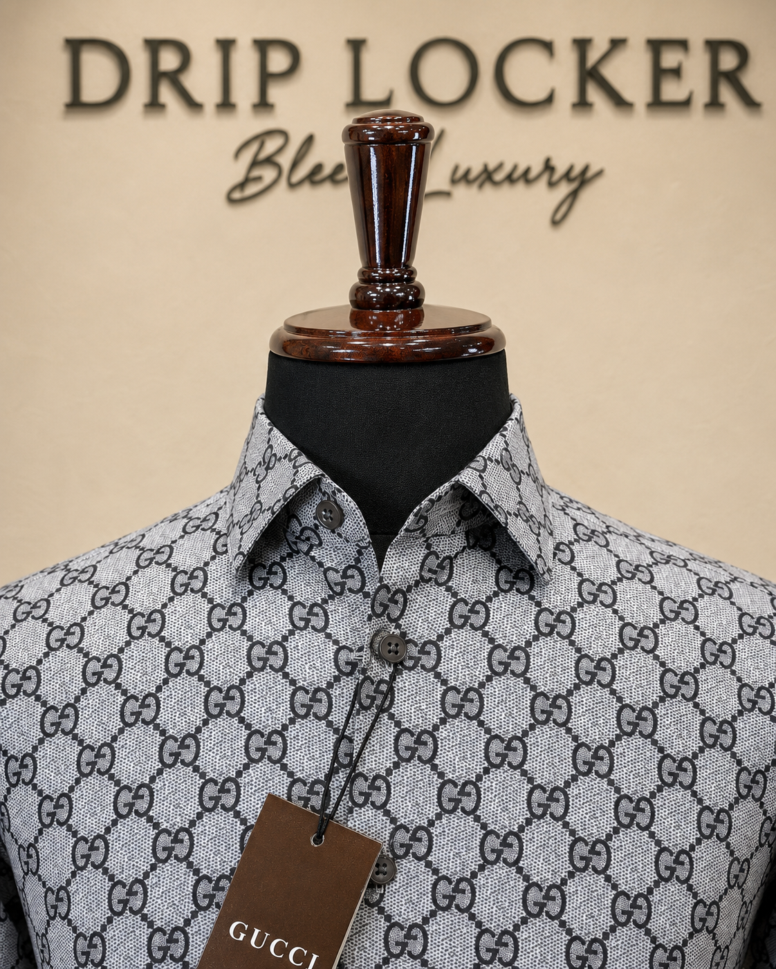 Men’s Grey patterned print Shirt - CB974E25 78A4 464B AE53 99BD32F0893B