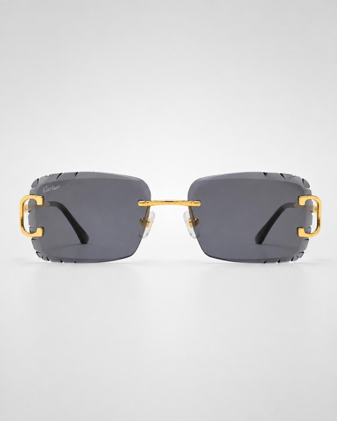 CR Signature C Rimless Faceted Sunglasses