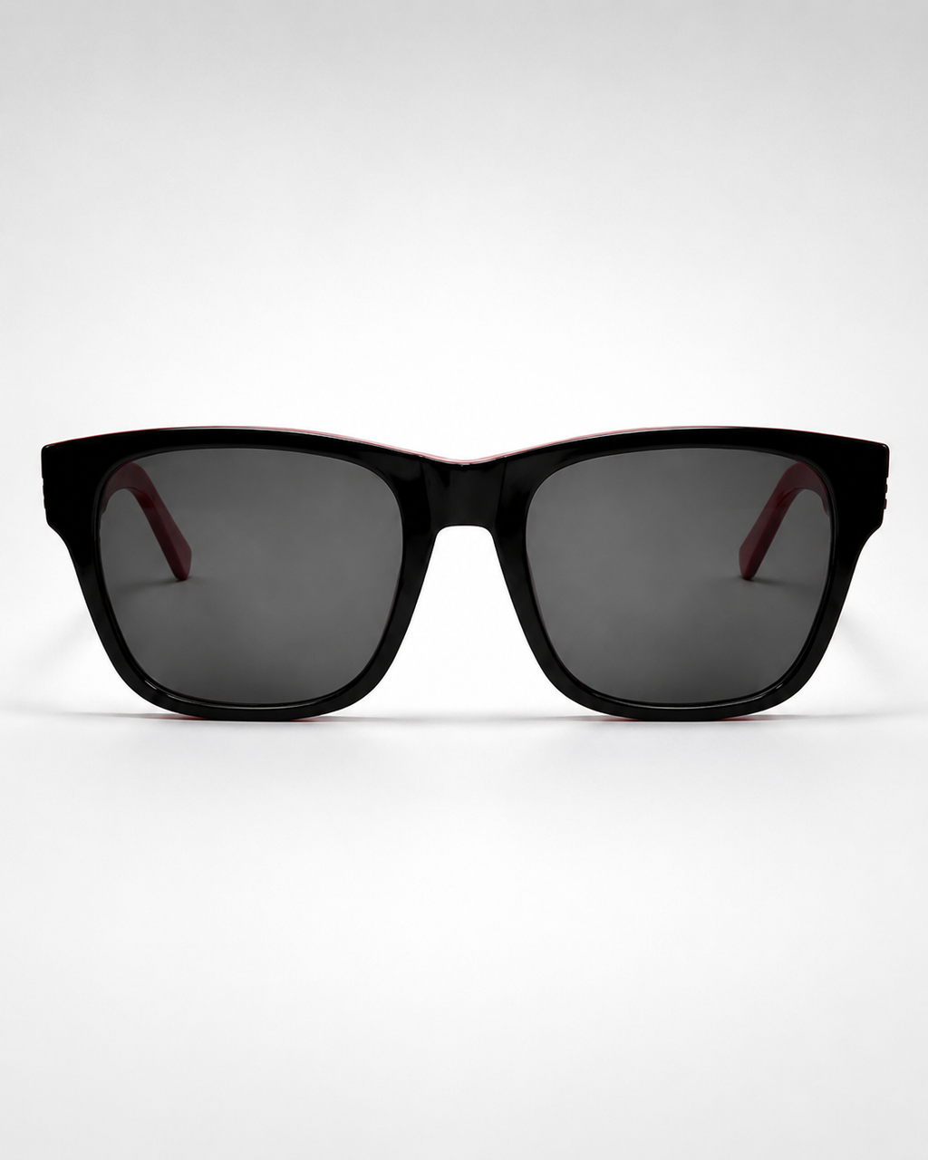 CD Black Red Oversized Square Sunglasses
