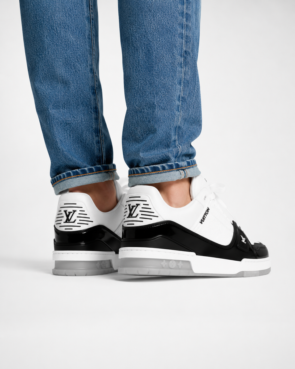Men’s Black & White Patent-Effect Sneakers - ChatGPT Image Jul 11, 2026, 05 30 11 PM (2)