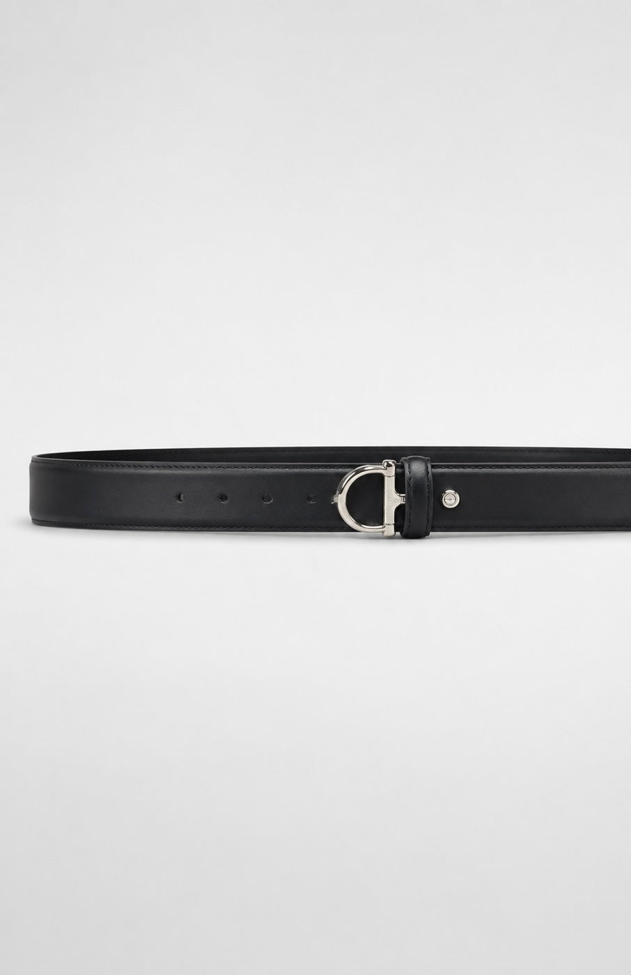 Black/ Silver-tone Silver-Tone Buckle Belt - Product image 3