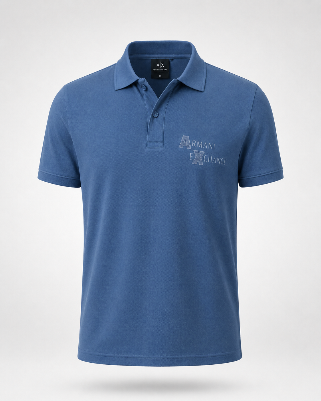 Men’s Air Force Blue Logo Polo T-Shirt - front view