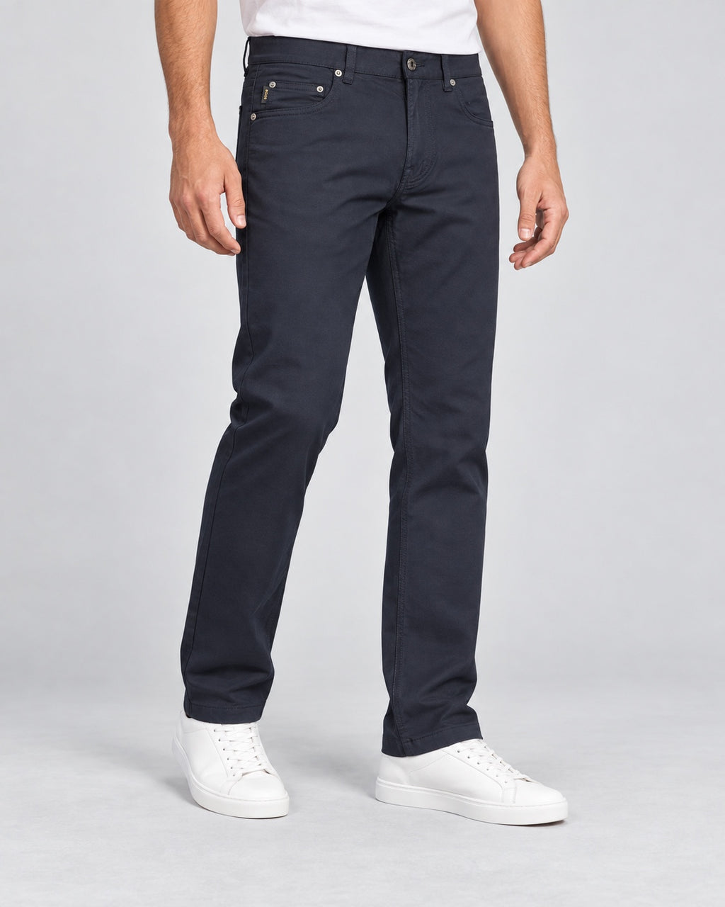 Men’s Five-Pocket Pants – Midnight Navy - angled front
