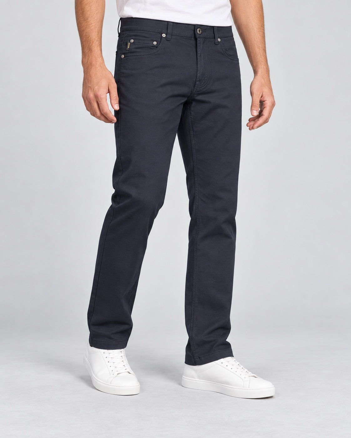 Men’s Five-Pocket Pants – Midnight Navy - angled front