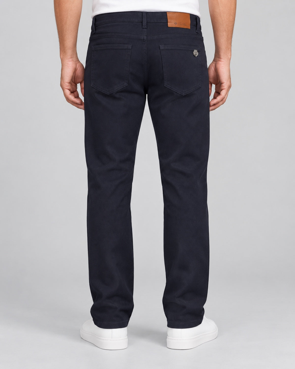 Men’s Five-Pocket Trousers – Midnight Navy - back view