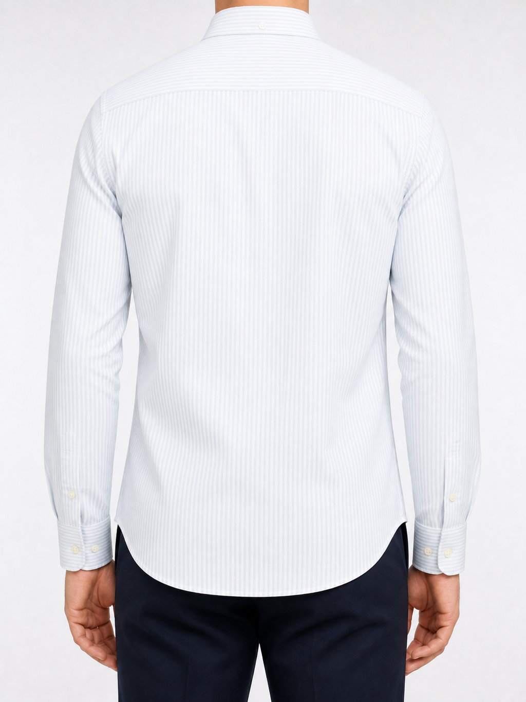 RL Powder Blue Pinstripe Shirt — back