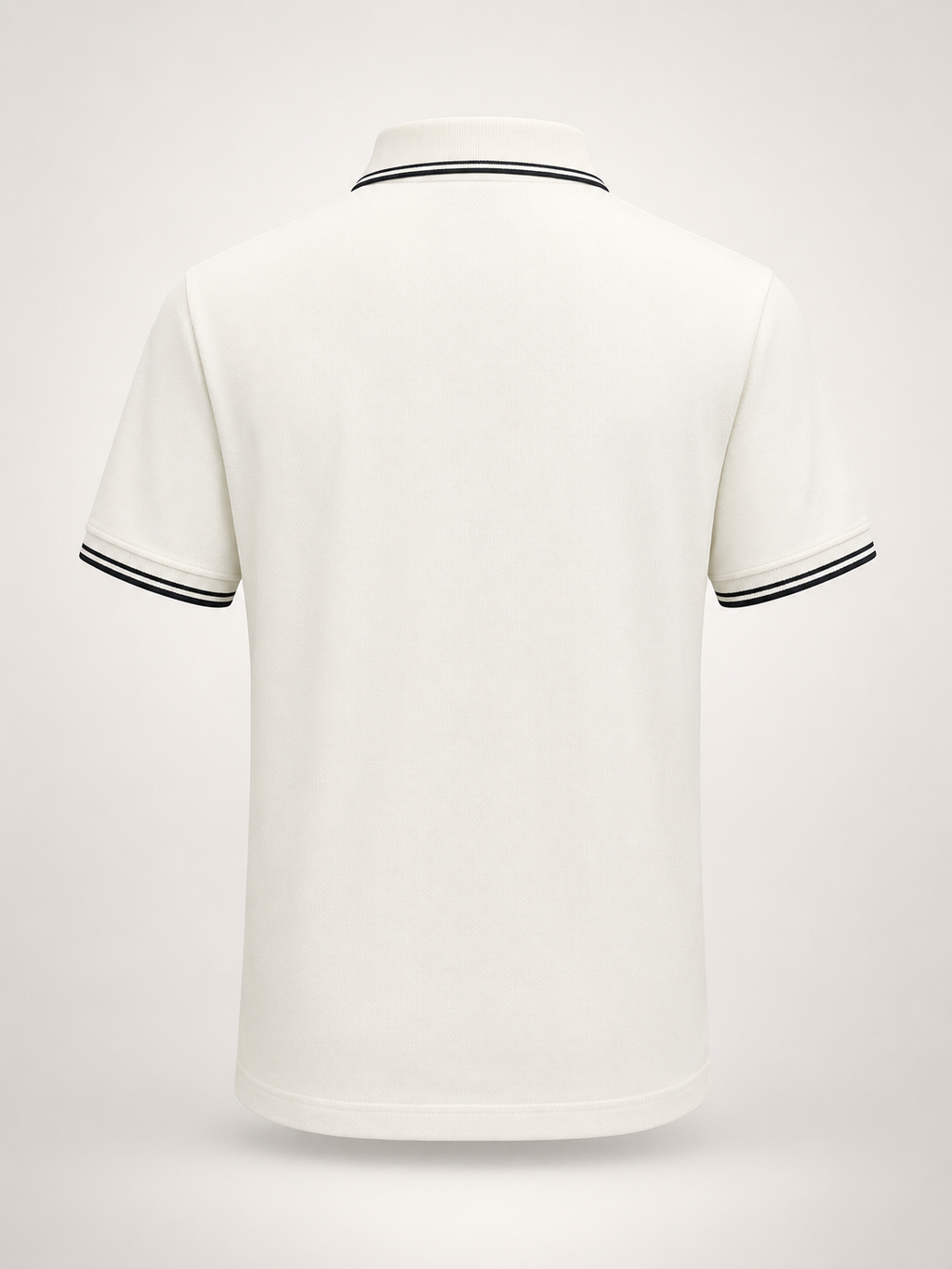 Men’s Off-White Zip-Placket Polo T-Shirt - view 3