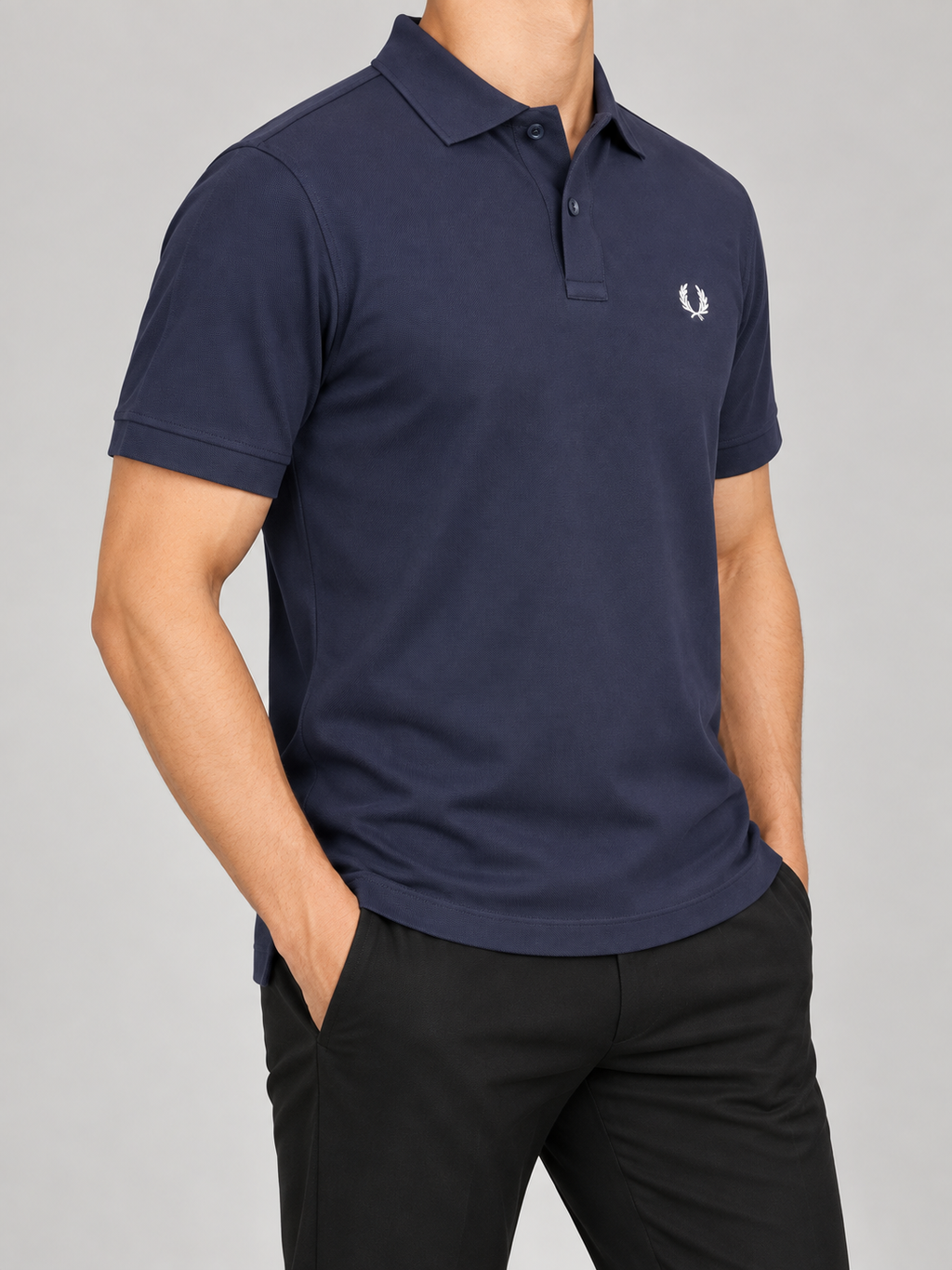Navy Classic Polo - view 3