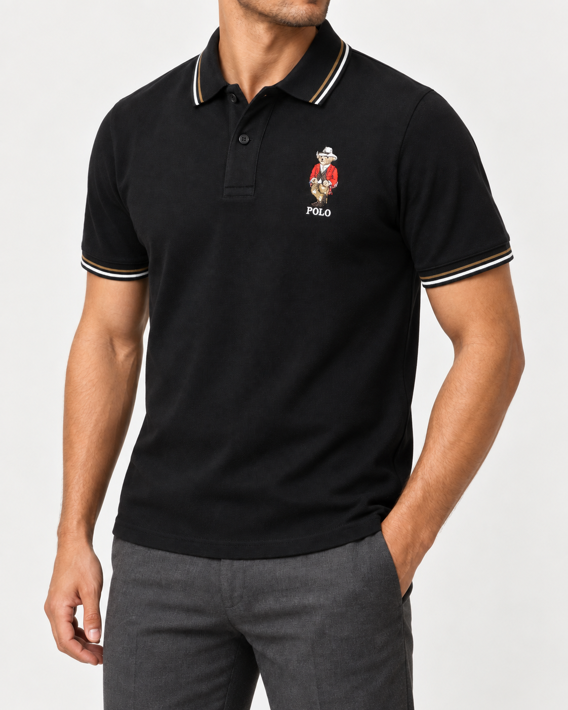 Black Polo Bear T-Shirt - view 2