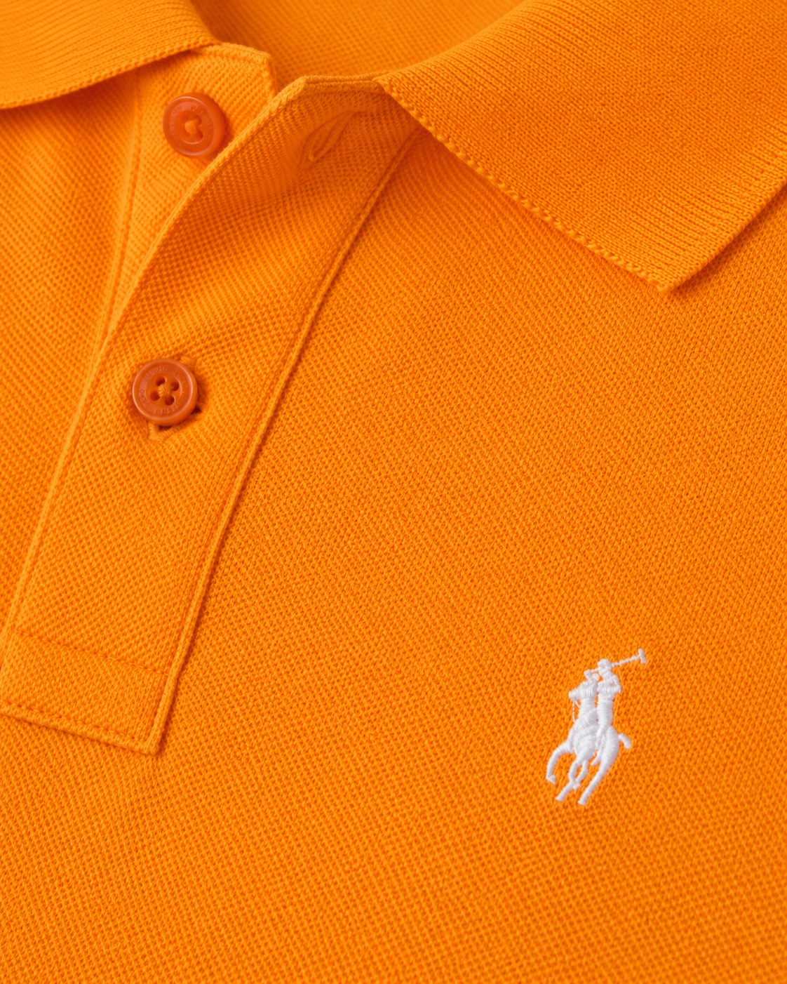Men’s Vibrant Orange Polo T-Shirt - view 4