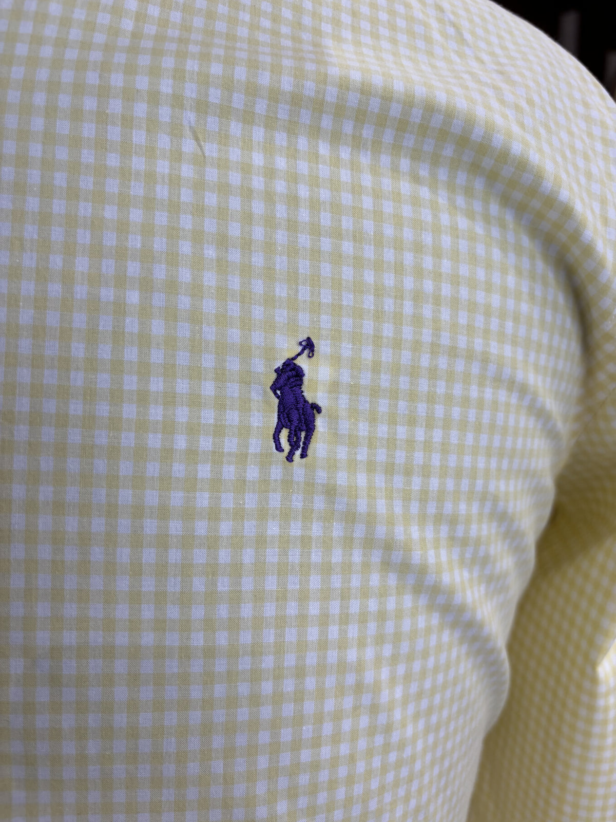 Men’s Yellow Gingham Shirt - view 5