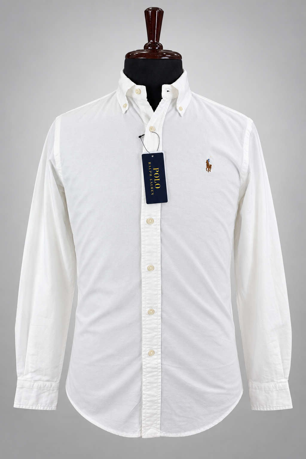 Men’s White Textured Shirt - front view