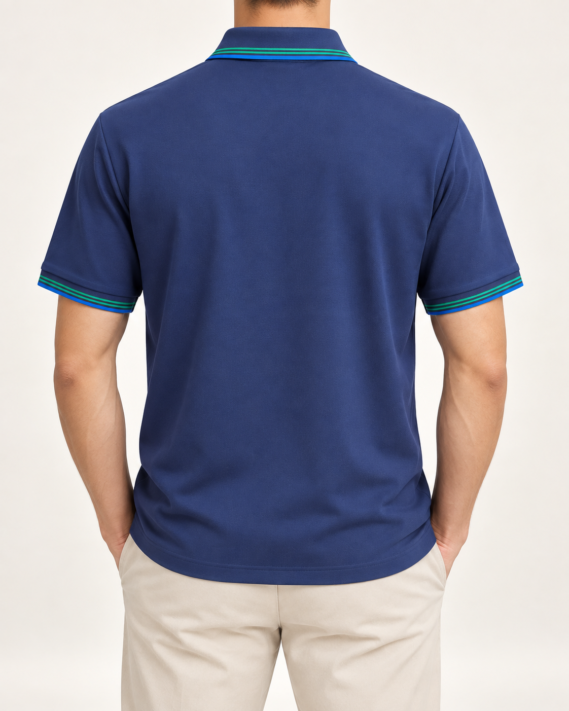 Navy Planet Graphic Polo Shirt - view 3